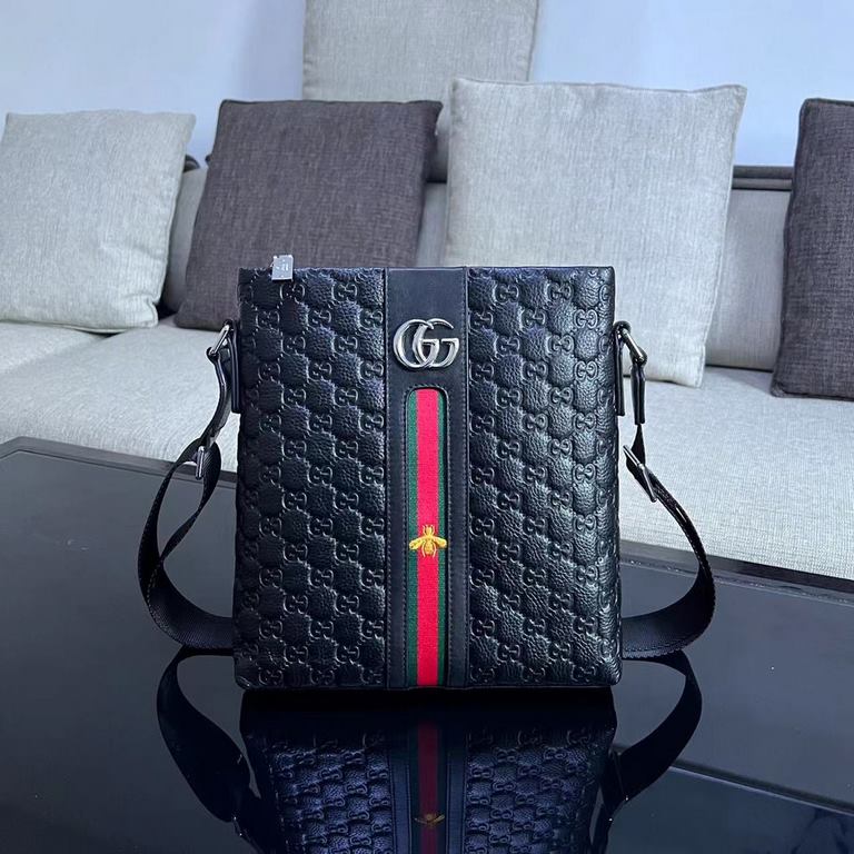 Original Leather Exclusive  [Original Goods] Gucci Crossbody BagModel 28092-2Size 24-28-7Counter new    Heavy hit replica   original leather replica   leather super soft   oversized capacity   customized counter original