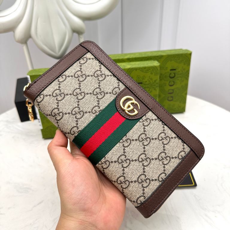 () [Original] Gucci Gucci  [Model] 6660110 small wallet [Size] 19-10-2.5cm [Color] coffee color High-end quality (original authentic) [Material] Gucci counter purchases of the classic  the original imported   cowhide  au