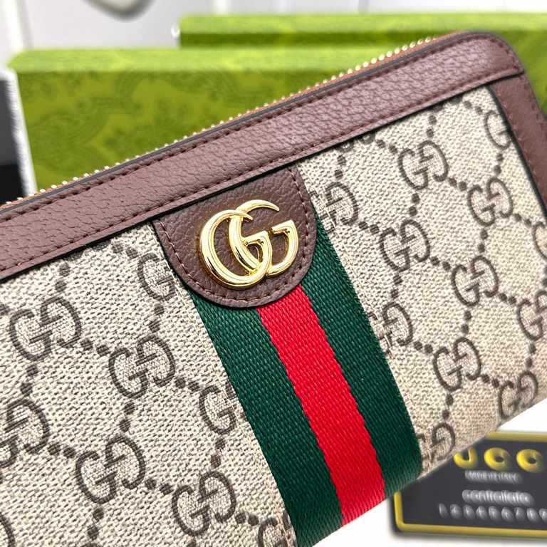 () [Original] Gucci Gucci  [Model] 6660110 small wallet [Size] 19-10-2.5cm [Color] coffee color High-end quality (original authentic) [Material] Gucci counter purchases of the classic  the original imported   cowhide  au