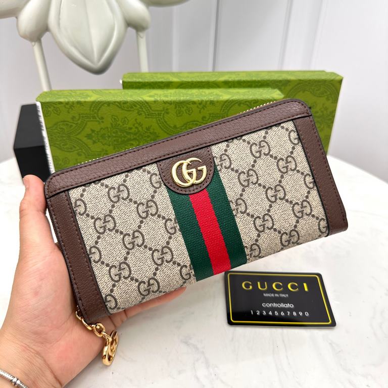 () [Original] Gucci Gucci  [Model] 6660110 small wallet [Size] 19-10-2.5cm [Color] coffee color High-end quality (original authentic) [Material] Gucci counter purchases of the classic  the original imported   cowhide  au