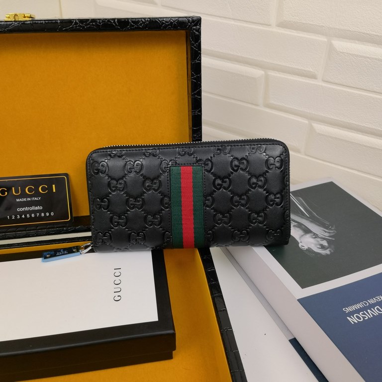 () [Original] Gucci Gucci  [Model] 666037 small wallet [Size] 19-10-2.5cm [Color] black high-end quality (original authentic) [Material] Gucci counter purchases classic  original imported   cowhide  authentic imports of 