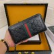 () [Original] Gucci Gucci  [Model] 666037 small wallet [Size] 19-10-2.5cm [Color] black high-end quality (original authentic) [Material] Gucci counter purchases classic  original imported   cowhide  authentic imports of 