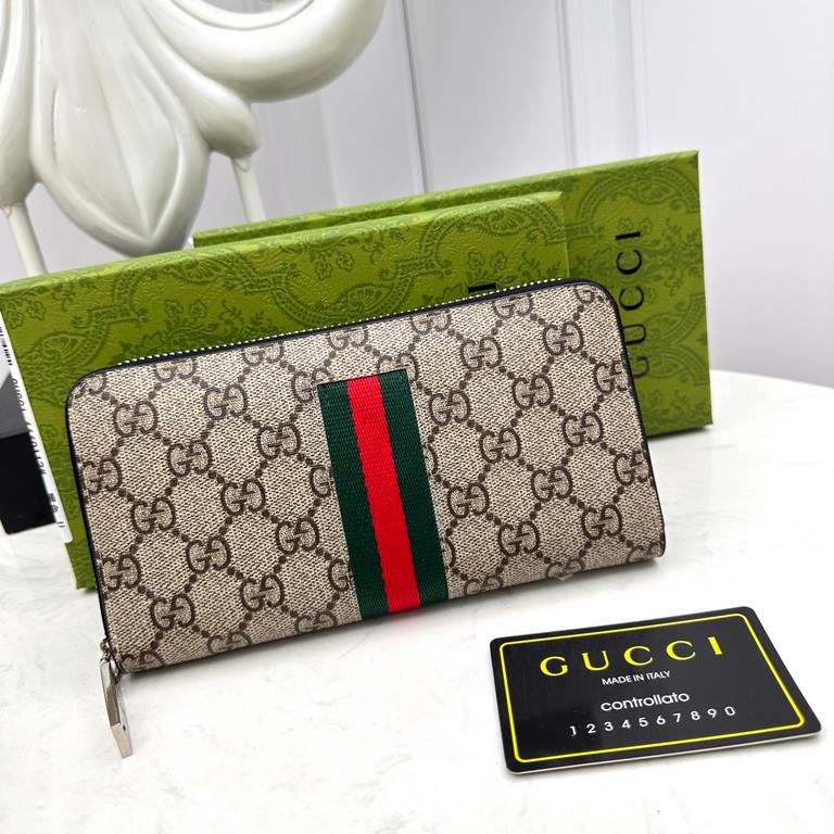 () [Original] Gucci Gucci  [Model] 666012 small wallet [Size] 19-10-2.5cm [Color] black high-end quality (original authentic) [Material] Gucci counter purchases classic  original imported   cowhide  authentic imports of 