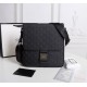 (Batch) GUCCI [original single]   [Model] 33061-2 High-end Flap Messenger Bag [Size] 25x27x6cm [Color] Black High-end quality [Material]   Imported Brushed Leather Pressed G      A must-have for trendy men   Crossbody ba