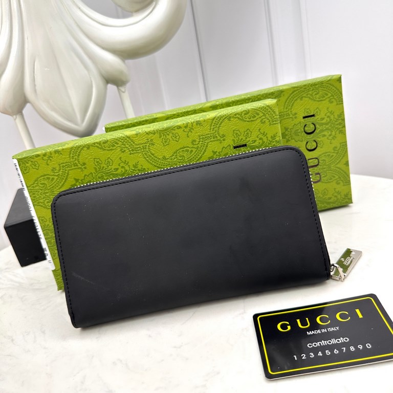 () [Original] Gucci Gucci  [Model] 666073 small wallet [Size] 19-10-2.5cm [Color] black high-end quality (original authentic) [Material] Gucci counter purchases of the classic  the original imported   cowhide  authentic 