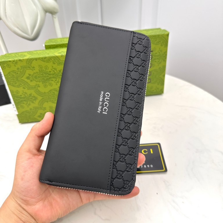 () [Original] Gucci Gucci  [Model] 666073 small wallet [Size] 19-10-2.5cm [Color] black high-end quality (original authentic) [Material] Gucci counter purchases of the classic  the original imported   cowhide  authentic 