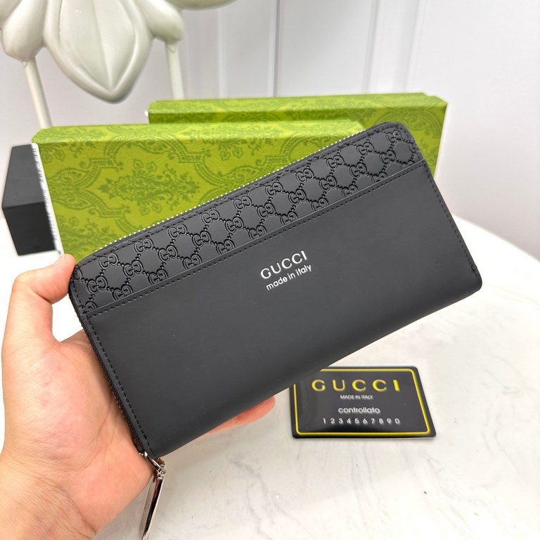 () [Original] Gucci Gucci  [Model] 666073 small wallet [Size] 19-10-2.5cm [Color] black high-end quality (original authentic) [Material] Gucci counter purchases of the classic  the original imported   cowhide  authentic 