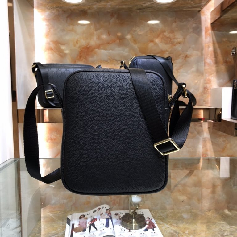 Model85032-3[Love] Gucci new High-end men's casual cross-body bag   Super exquisite workmanship. Fashionable and versatile Made of imported cowhide leather, soft and comfortable feel super upscale               Size 19-2