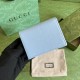 .   with full set of original green box packaging   GGG Marmont Collection Card Case This GGG Marmont Collection card case is crafted in classic and durable light blue two-tone leather, adding to the Aria - Fashion Aria 