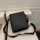 ￥ ~ spring and summer show style   Gucci GUCCI new men's shoulder crossbody bag black   imported first layer of fetal cowhide leather pressed double G  LOGO with a small double G   details flawless ...... Model No. AL980