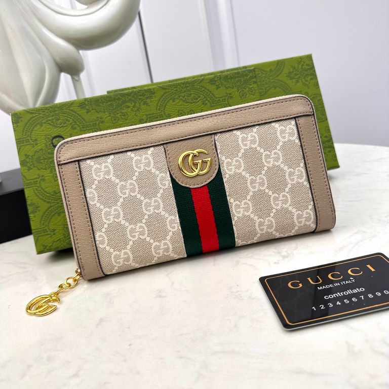 [Original] Gucci Gucci  [Model] 6660119 small wallet [Size] 19-10-2.5cm [Color] black High-end quality (original authentic) [Material] Gucci counter purchases classic  original imported   cowhide  authentic imported YKK 