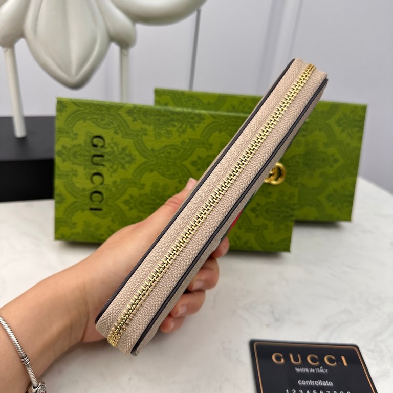 [Original] Gucci Gucci  [Model] 6660119 small wallet [Size] 19-10-2.5cm [Color] black High-end quality (original authentic) [Material] Gucci counter purchases classic  original imported   cowhide  authentic imported YKK 