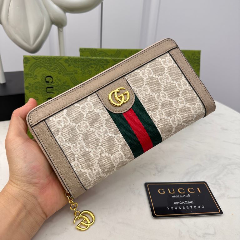 [Original] Gucci Gucci  [Model] 6660119 small wallet [Size] 19-10-2.5cm [Color] black High-end quality (original authentic) [Material] Gucci counter purchases classic  original imported   cowhide  authentic imported YKK 