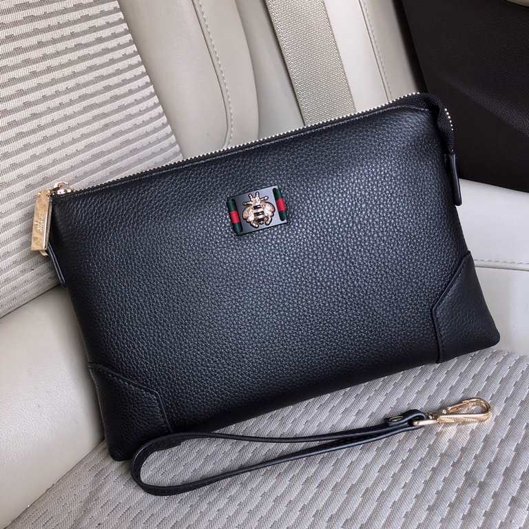 秘秘 [Gucci 133-9 Clutch]   [color] European original single water goods handbag, heavy to create a new channel goods   Energetic   Ideal for men's   Original hardware  LOGO clear as day   Top original head layer cowhide  