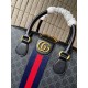 574973   High-end   The new GUCCI Ophidia collection presents a new design briefcase in GG Supreme synthetic canvas, featuring the brand's iconic webbing and double G-shaped hardware. The double handles and detachable sh