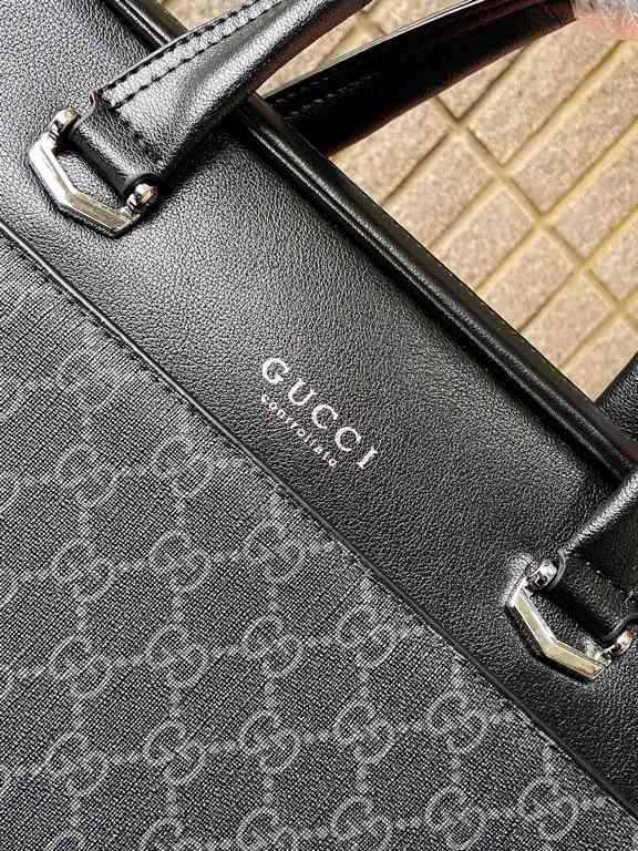 115-3Gucci Gucci briefcase   men's casual handbag computer bag Using exquisite inlay fine work, classic hundred physical photography original original fabric size 39.28.6