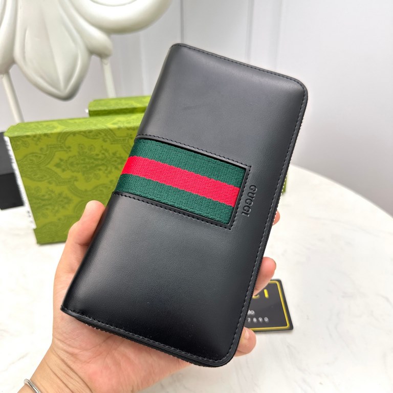 () [Original] Gucci Gucci  [Model] 6660115 small wallet [Size] 19-10-2.5cm [Color] black high-end quality (original authentic) [Material] Gucci counter purchases of the classic  the original imported   cowhide  authentic