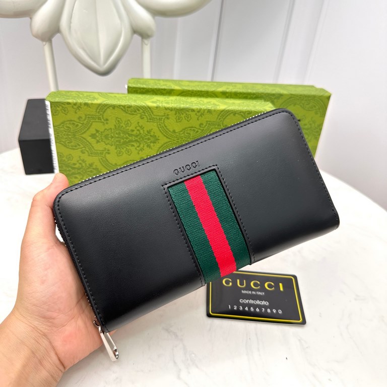 () [Original] Gucci Gucci  [Model] 6660115 small wallet [Size] 19-10-2.5cm [Color] black high-end quality (original authentic) [Material] Gucci counter purchases of the classic  the original imported   cowhide  authentic