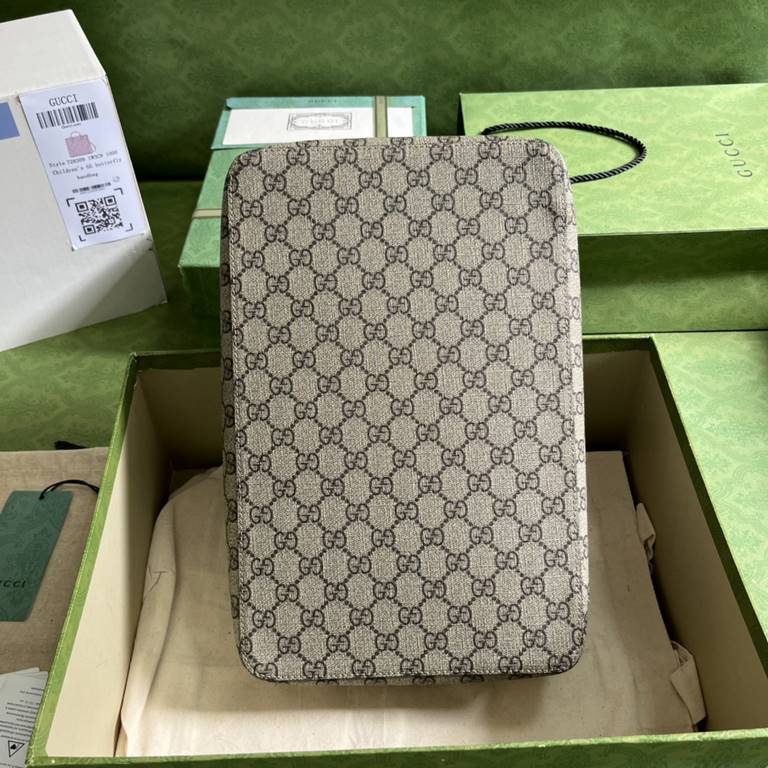 .   With a full set of original green box packaging   GGG Large Square Bag, Gucci's new travelware collection draws on design elements from the 1900s, the heyday of luxury travel luggage. Crafted from the brand's highly 