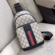 秘秘 [Gucci 8641 Chest Bag]    European water goods chest bag, heavy money to create a new channel goods   energetic   ideal for men's   original hardware  LOGO clear and unmistakable   top original head layer Calfskin   q