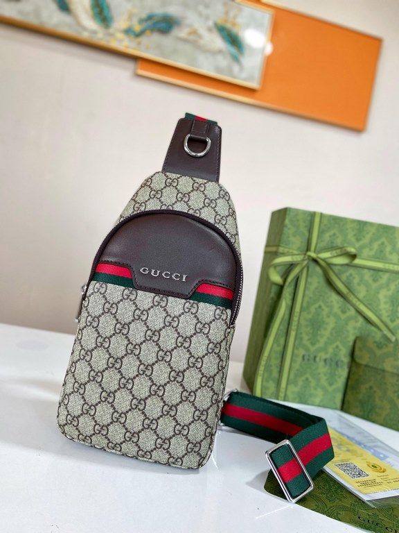 秘秘 [Gucci Chest Packs]    European water goods chest packs fanny packs, heavy money to create a new channel goods   energetic   ideal for men's   original hardware  LOGO clear and unparalleled   the top of the original f