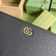 .   Comes with a full set of original green box packaging   GGG Marmont Collection Long Clip. Crafted in classic and durable black leather, this GG Marmont wallet is a classic addition to the Aria - Fashion Aria collecti