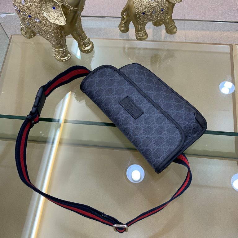 The original official network Model 598113## top original goods Gucci GUCCI counter fanny packs popular models, high-end atmosphere, fashion and taste, the latest top GUCCl special leather, feel good thickness enough, th