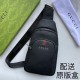 , [distribution of the original box] [original single goods] [love] Gucci original single authentic new counter with the same high-end men's casual chest bag   workmanship is super refined and elegant. With imported raw 