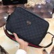 Original single quality [large capacity] G family (Model 0265) casual shoulder crossbody bag [color] black ~ high-end quality (top workmanship) [material] Gucci GUCCl Generation of new   original imported head layer   co