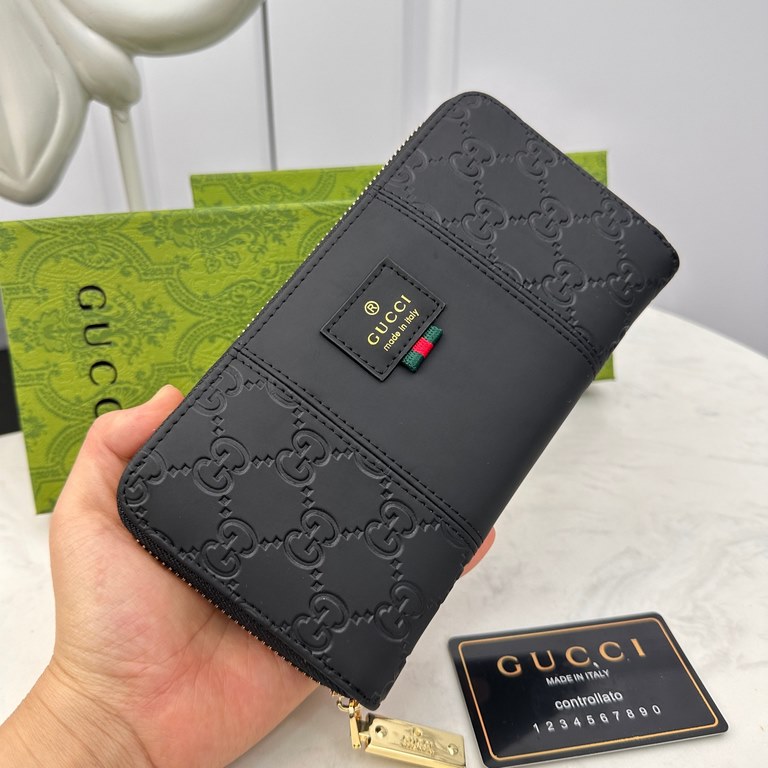 [Original] Gucci Gucci  [Model] 666070 small wallet [Size] 19-10-2.5cm [Color] black High-end quality (original authentic) [Material] Gucci counter purchased classic  original imported   cowhide  authentic imported YKK l