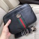 Gucci A122-1 Waist Bag      This waist bag is made of first layer cowhide leather and combines casual chic with modern functionality. Ergonomically shaped with an adjustable strap, it can be worn around the waist, over t