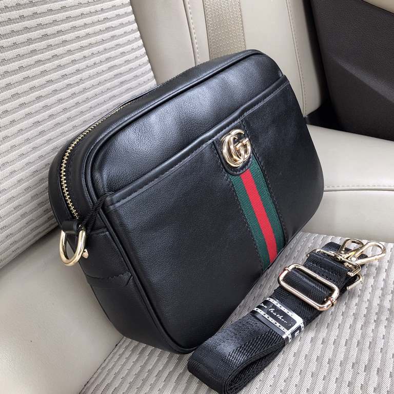 Gucci A122-1 Waist Bag      This waist bag is made of first layer cowhide leather and combines casual chic with modern functionality. Ergonomically shaped with an adjustable strap, it can be worn around the waist, over t