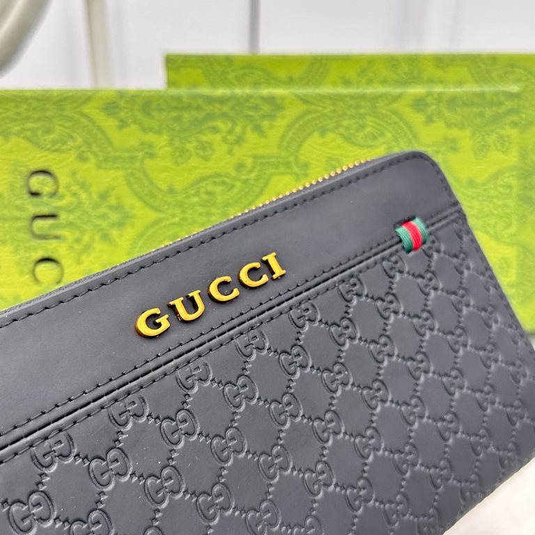 [Original] Gucci Gucci  [Model] 666005 Small Wallet [Size] 19-10-2.5cm [Color] Black High-end quality (original authentic) [Material] Gucci Counter OEM Classics  Original Imported   Cowhide  Authentic Imported YKK Logo H