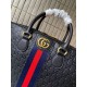 574973   High-end   The new GUCCI Ophidia collection presents a new design briefcase in GG Supreme synthetic canvas, featuring the brand's iconic webbing and double G-shaped hardware. The double handles and detachable sh