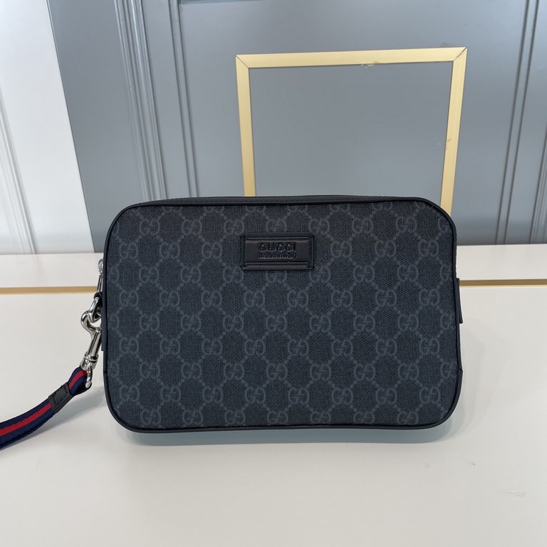 The original official website [original single goods [love] Gucci original single authentic new counter with the same high-end men's casual handbag   workmanship is super refined and elegant. Equipped with imported raw m