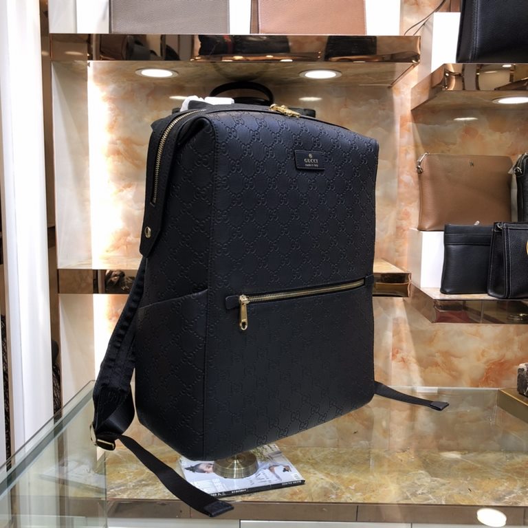 Model 85029Gucci-Gucci classic explosive models shoulders backpack (embossed models) original single quality imported head layer cowhide leather production leather soft feel awesome noble hardware highlights the extraord