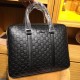 Exclusive  [Original Goods] Gucci Handheld BriefcaseModel 2898-5Size 39-28-7Counter new    Heavy hit replica   original leather replica   leather super soft   super large capacity   customized counter original hardware  