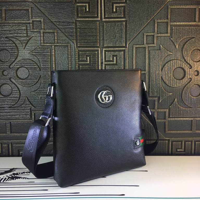 Exclusive  [Original Goods] Gucci Crossbody BagModel 28048-2Size 24-28-7Counter new    Heavy hit replica   original leather replica   leather super soft   super large capacity   customized counter original hardware  smoo