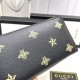 () [Original] Gucci Gucci  [Model] 666023 small wallet [Size] 19-10-2.5cm [Color] black high-end quality (original authentic) [Material] Gucci counter purchases classic  original imported   cowhide  authentic imports of 