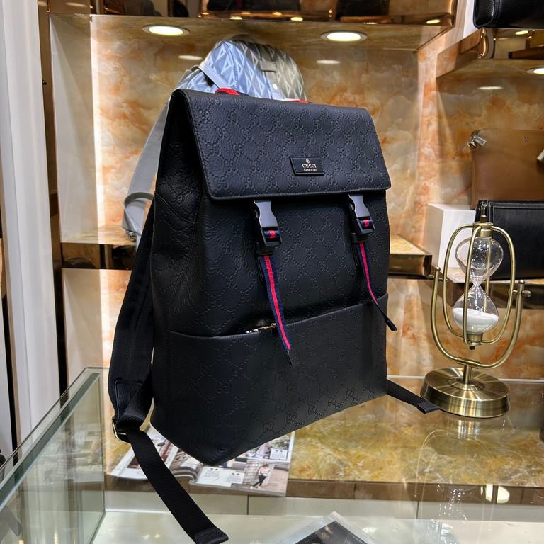 Model 85031Gucci-Gucci classic pop models shoulders backpack (embossed models) original single quality made of imported first layer cowhide leather leather soft feel awesome noble hardware highlights the extraordinary pe