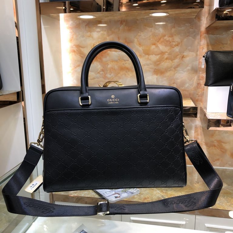 Model85016-1Gucci double G briefcase  , the original single quality Imported head layer cowhide, soft and comfortable, feel superb, high-quality hardware, hardware with LOGO. special grade, simple design, very fashionabl