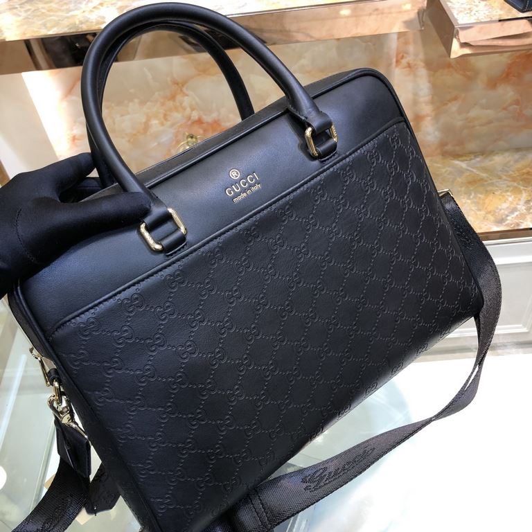 Model85016-1Gucci double G briefcase  , the original single quality Imported head layer cowhide, soft and comfortable, feel superb, high-quality hardware, hardware with LOGO. special grade, simple design, very fashionabl