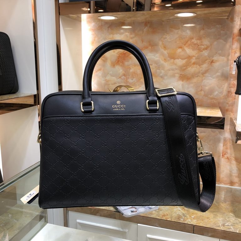 Model85016-1Gucci double G briefcase  , the original single quality Imported head layer cowhide, soft and comfortable, feel superb, high-quality hardware, hardware with LOGO. special grade, simple design, very fashionabl