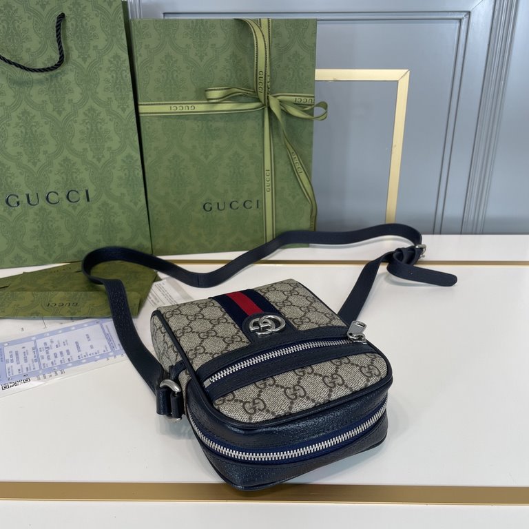 Original single goods [love] Gucci original single authentic new counter with the same high-end men's casual cross-body bag   workmanship is super refined and elegant. Equipped with imported raw materials cowhide counter