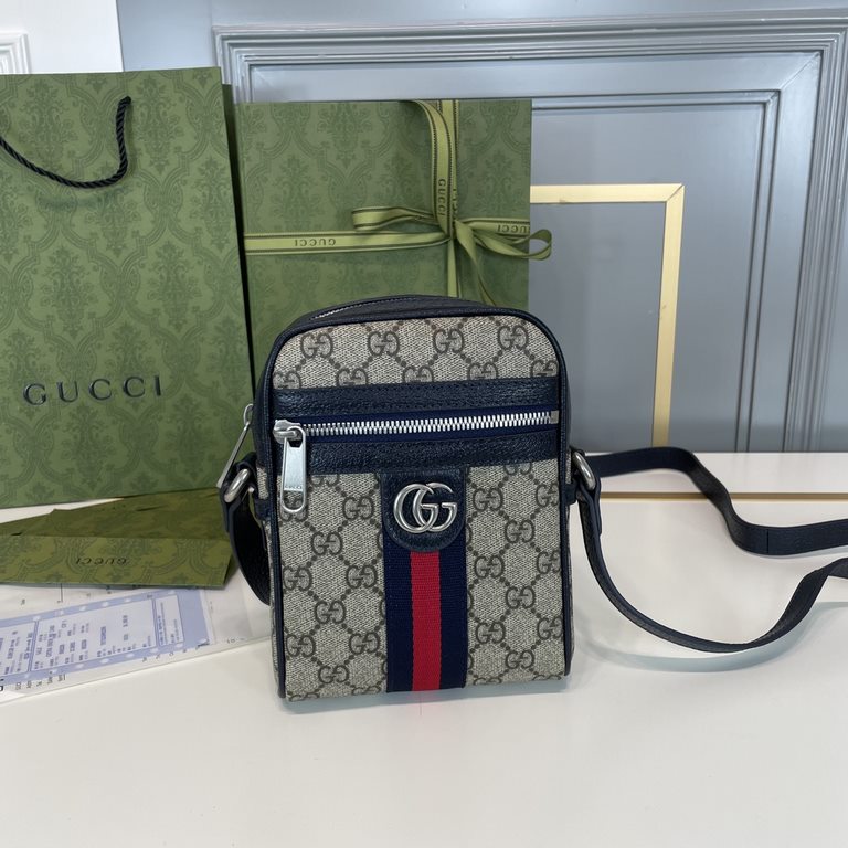 Original single goods [love] Gucci original single authentic new counter with the same high-end men's casual cross-body bag   workmanship is super refined and elegant. Equipped with imported raw materials cowhide counter