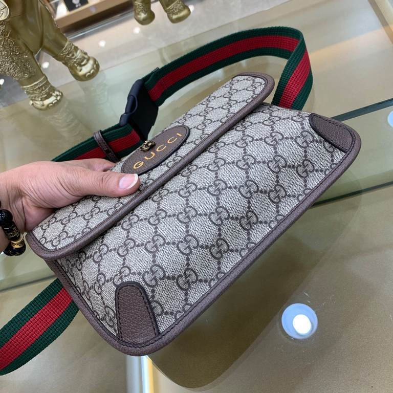 The original official network Model 598113## top original goods Gucci GUCCI counter fanny packs popular models, high-end atmosphere, fashion and taste, the latest top GUCCl special leather, feel good thickness enough, th