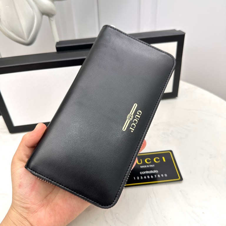 () [Original] Gucci Gucci  [Model] 666024 small wallet [Size] 19-10-2.5cm [Color] black high-end quality (original authentic) [Material] Gucci counter purchases of the classic  the original imported   cowhide  authentic 