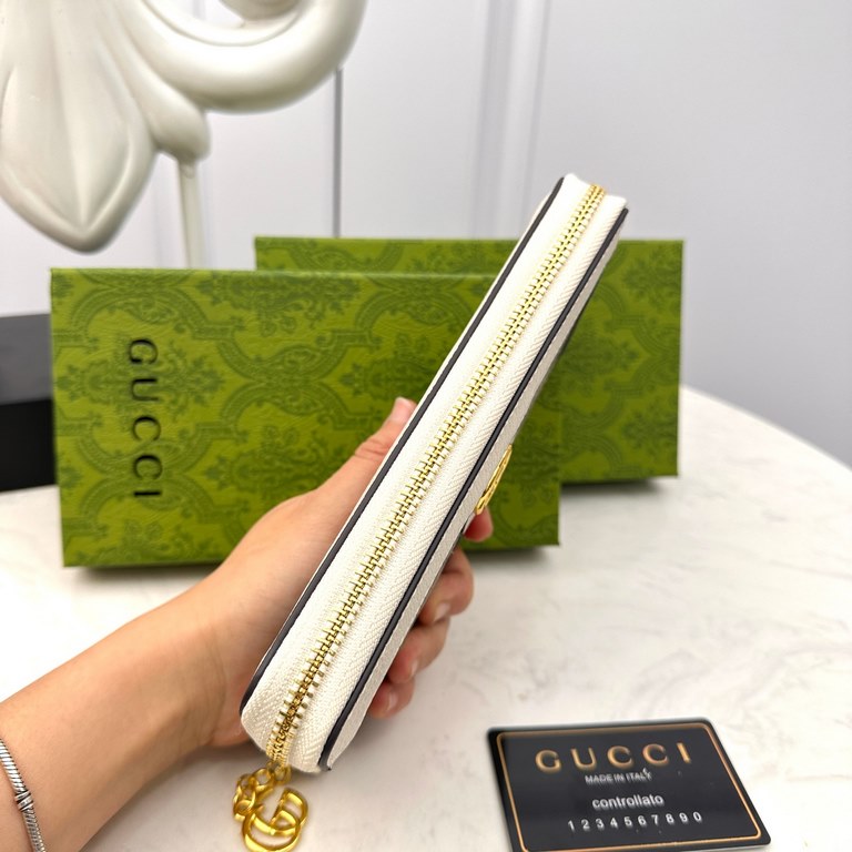 [Original] Gucci Gucci  [Model] 6660120 small wallet [Size] 19-10-2.5cm [Color] black high-end quality (original authentic) [Material] Gucci counter purchases classic  original imported   cowhide  authentic imported YKK 