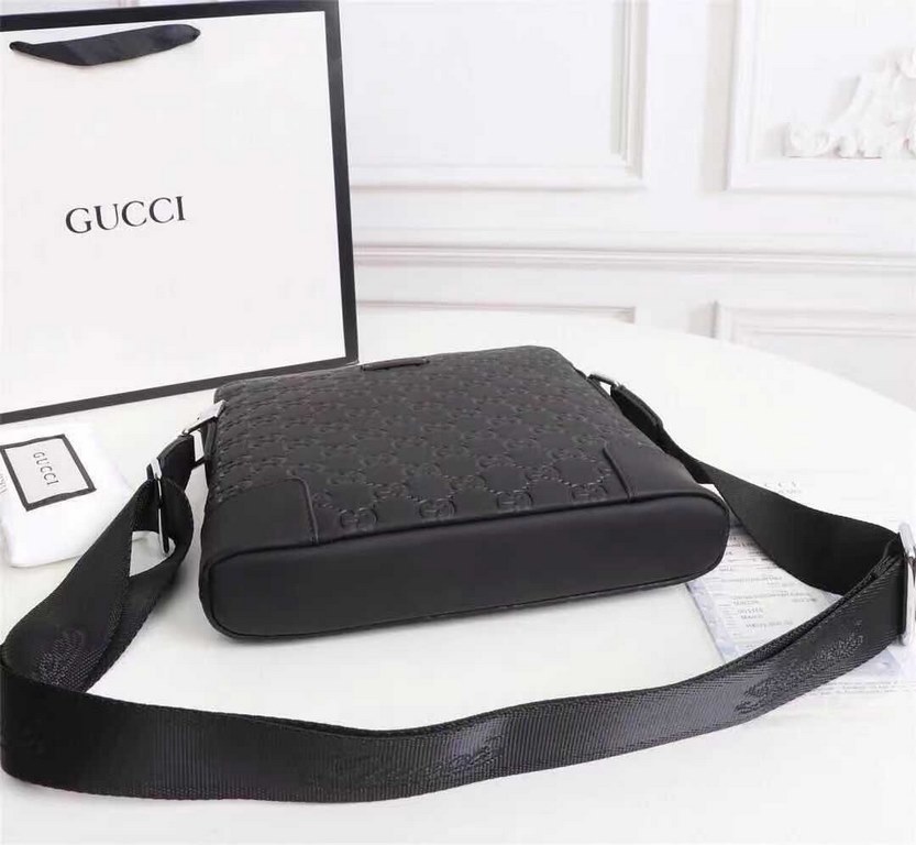 [Original quality] Model 1613 ~ crossbody bag black Gucci GUCCI [Delight] men's casual series      quite broad smooth generous last design, with superb stitching outlines the casual elegance of the mood,      depicts the