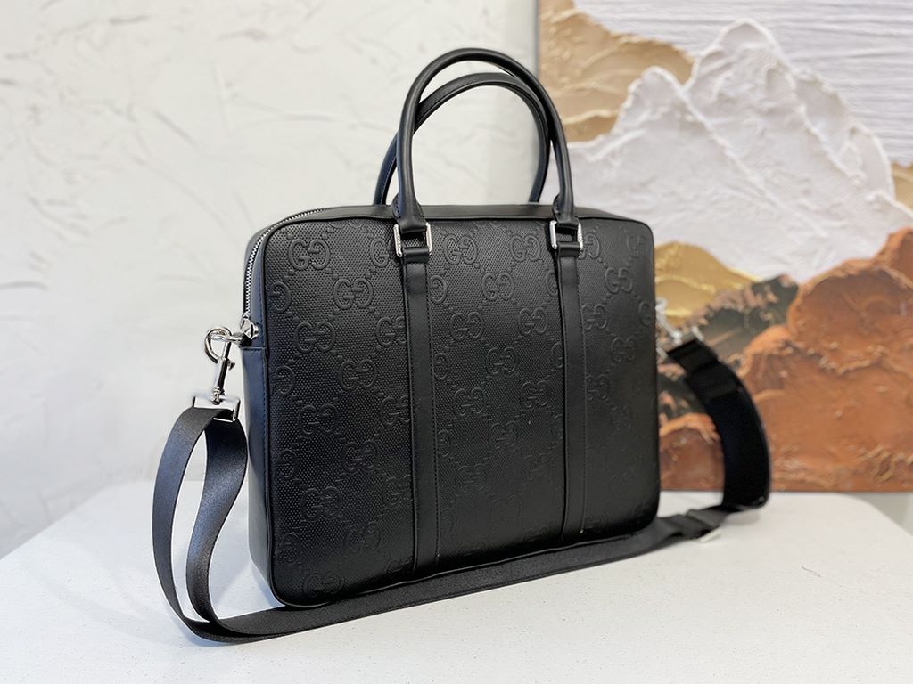 Gucci official synchronization high version of the briefcase handbag exclusive first original single cowhide leather material top hardware accessories not the market ordinary goods low-profile luxury completely not flash